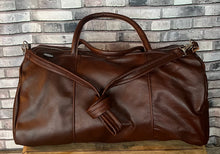 Load image into Gallery viewer, LEATHER DUFFLE